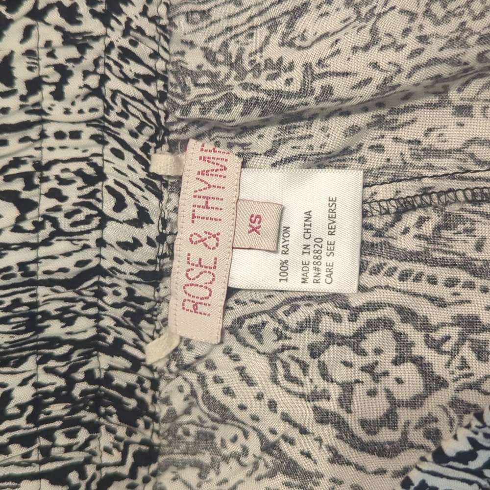 Rose & Thyme Patterned Pant, Extra Small - image 4